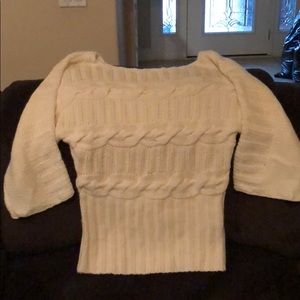 Bebe cream colored sweater